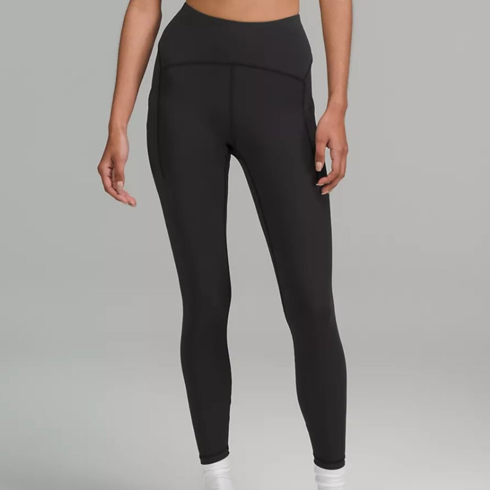 Lululemon Power Thru High-Rise Tight 25" Black‎ size 6 excellent condition